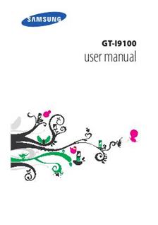 Samsung Galaxy S2 manual. Smartphone Instructions.